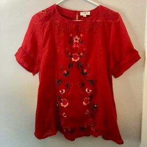 Women’s Medium Umgee Embroidered Shirt